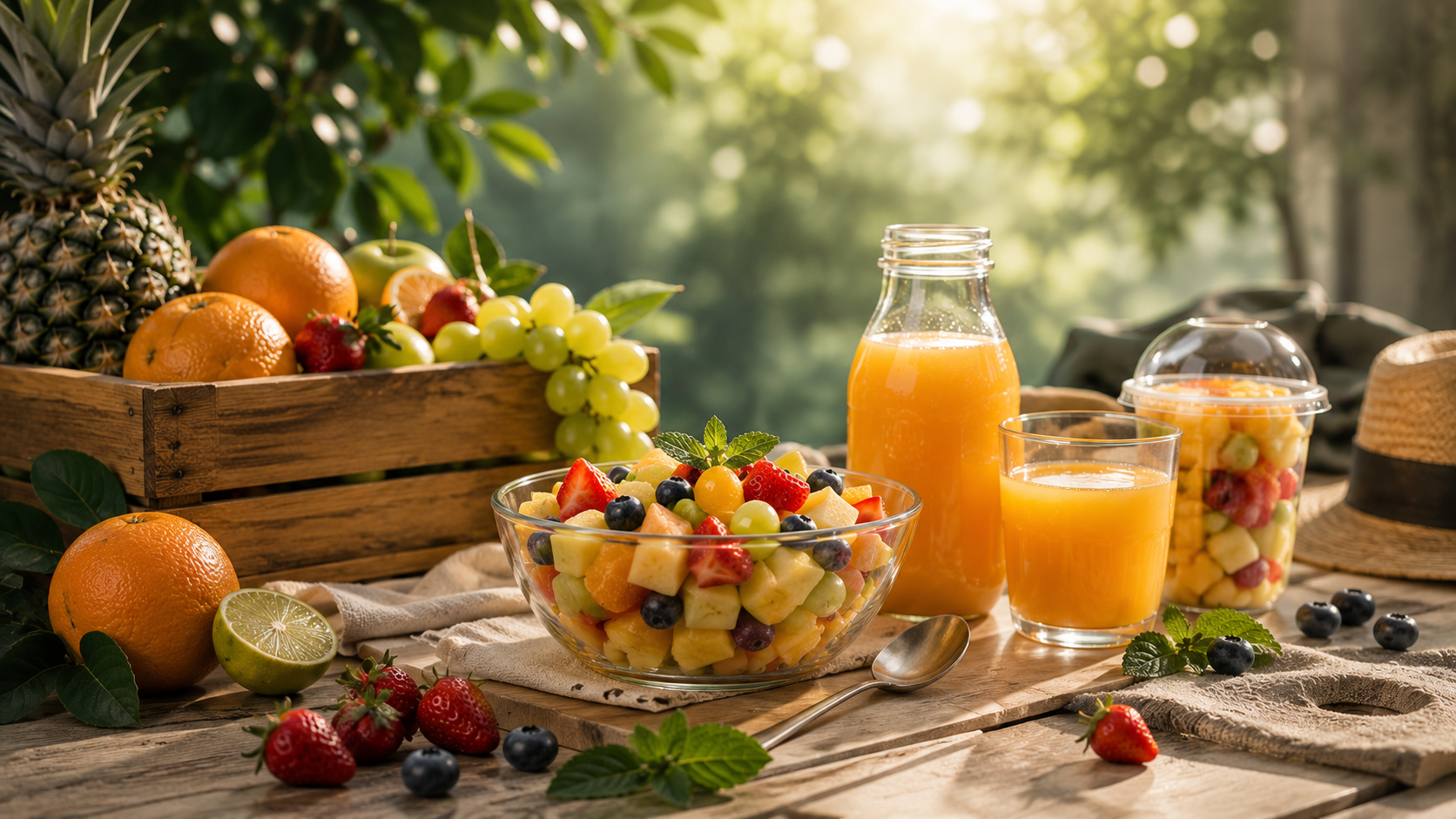 Fruits frais Délifruits - salade de fruits et jus